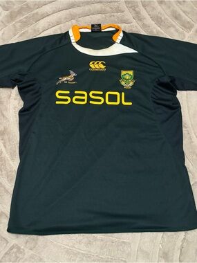 Men’s South Africa Rugby Jersey Shirt Mens XL Canterbury Of New Zealand